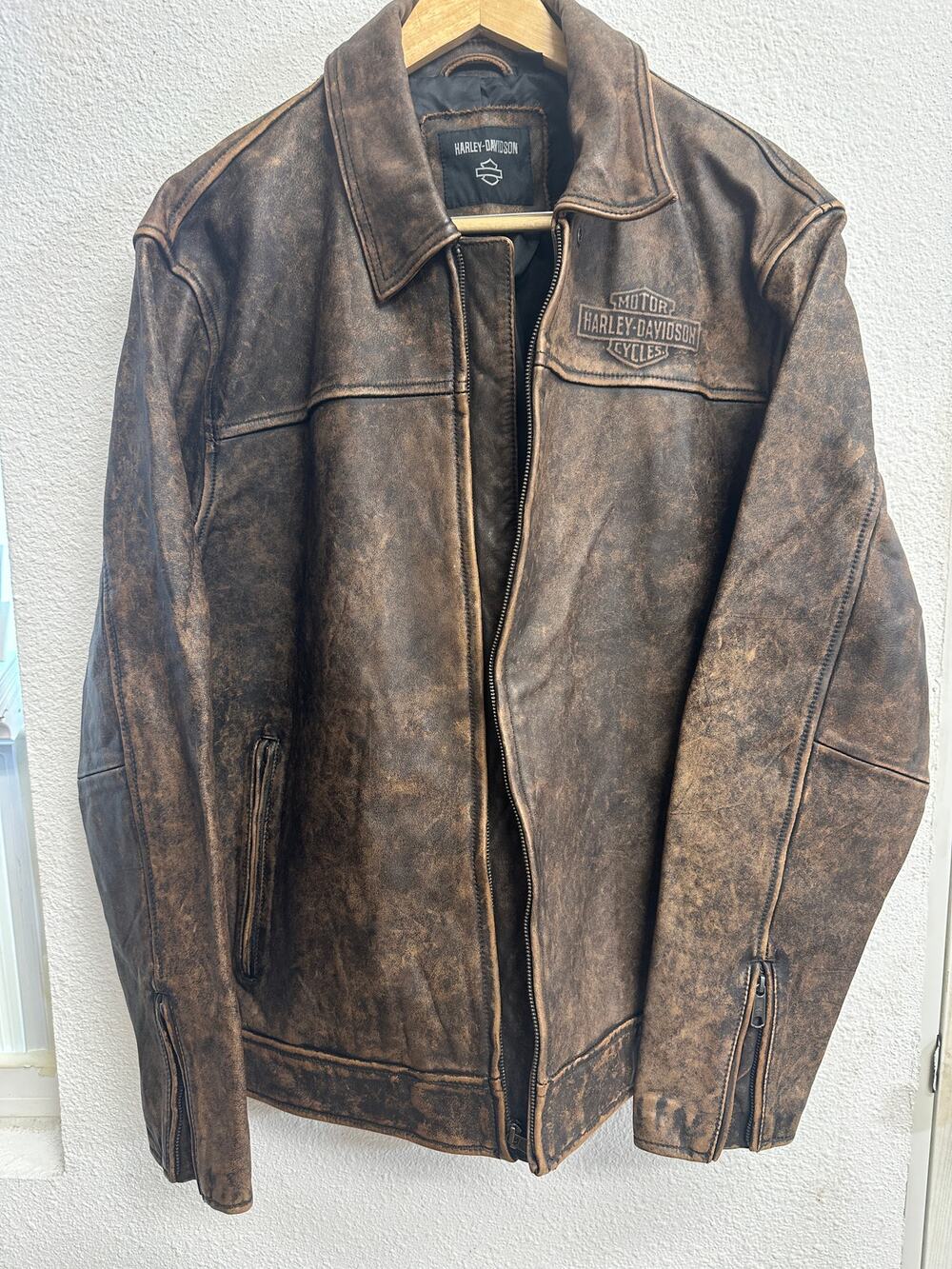 Harley Davidson Gas And Oil Leather Jacket 97008-23VM Size 2XL